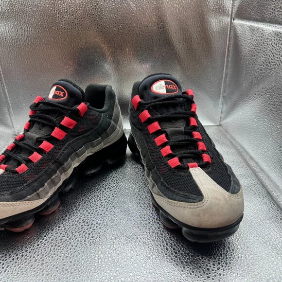 Size‎ 6 Nike Air Vapormax '95 Mens White Red Silver Black Shoes AJ7292-101 - Picture 4 of 10